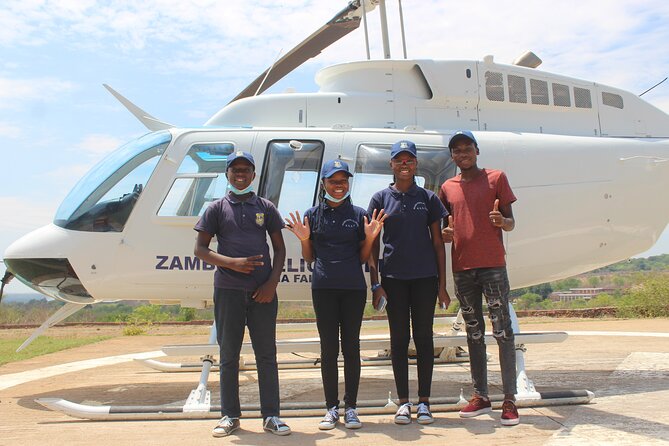 15 minutes scenic helicopter flight above Victoria Falls-Zimbabwe - Who will enjoy this most