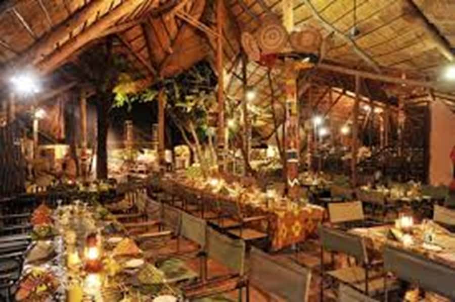 Boma Dinner & Drum Show - Arriving at The Boma near Victoria Falls