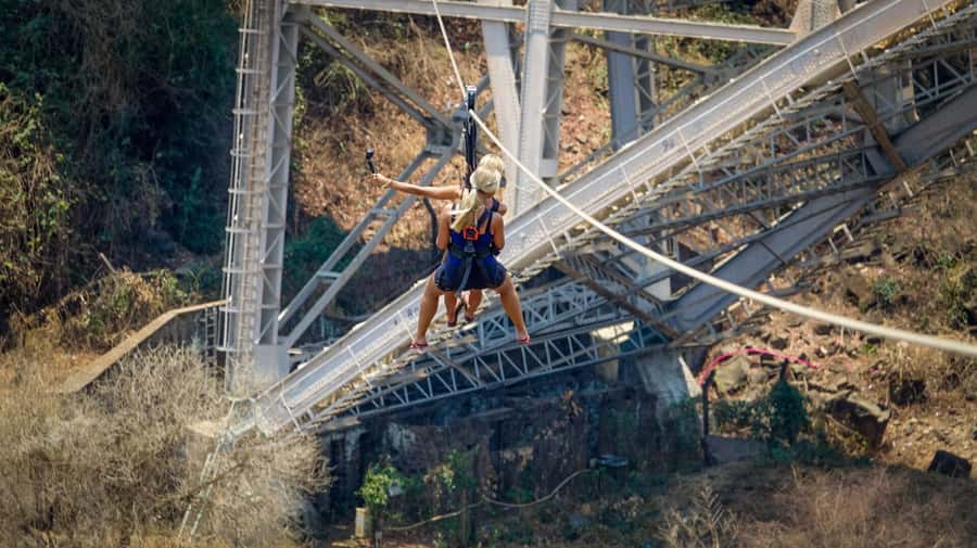 Experience Bungee, Swing & Slide from Victoria Falls Bridge - The giant bridge swing turns fear into motion