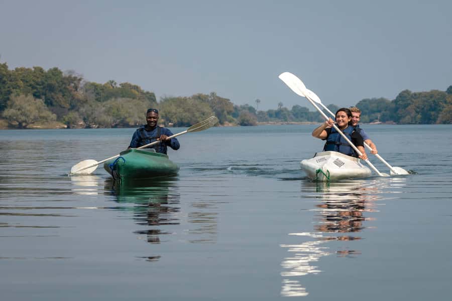 From Livingstone: Full or Half Day Canoe Safari - Why canoe the Zambezi above Victoria Falls?