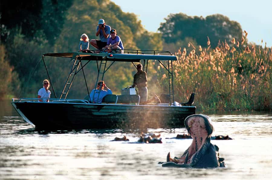 From Livingstone: Victoria Falls River Safari - The first rush over the rapids