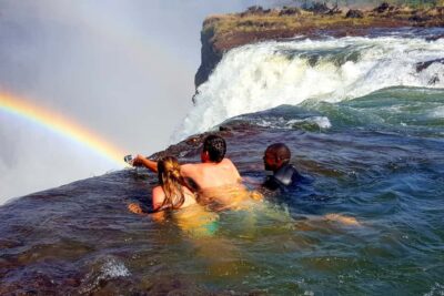 From Victoria Falls: Livingstone Island Tour & Devils Pool