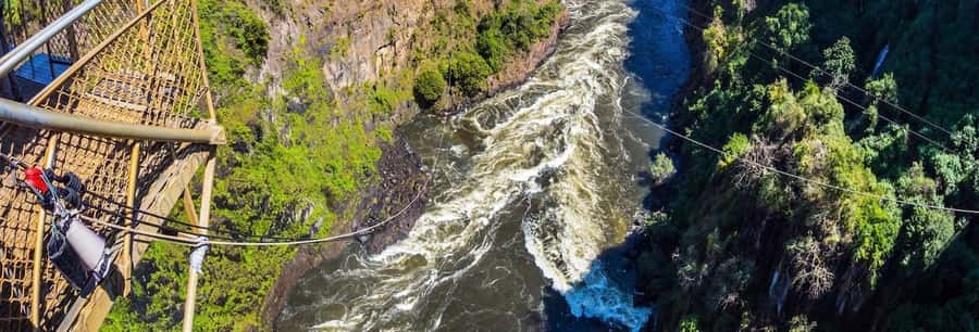 From Victoria Falls: Zip Line from the Victoria Falls Bridge - A fast crossing above the Zambezi