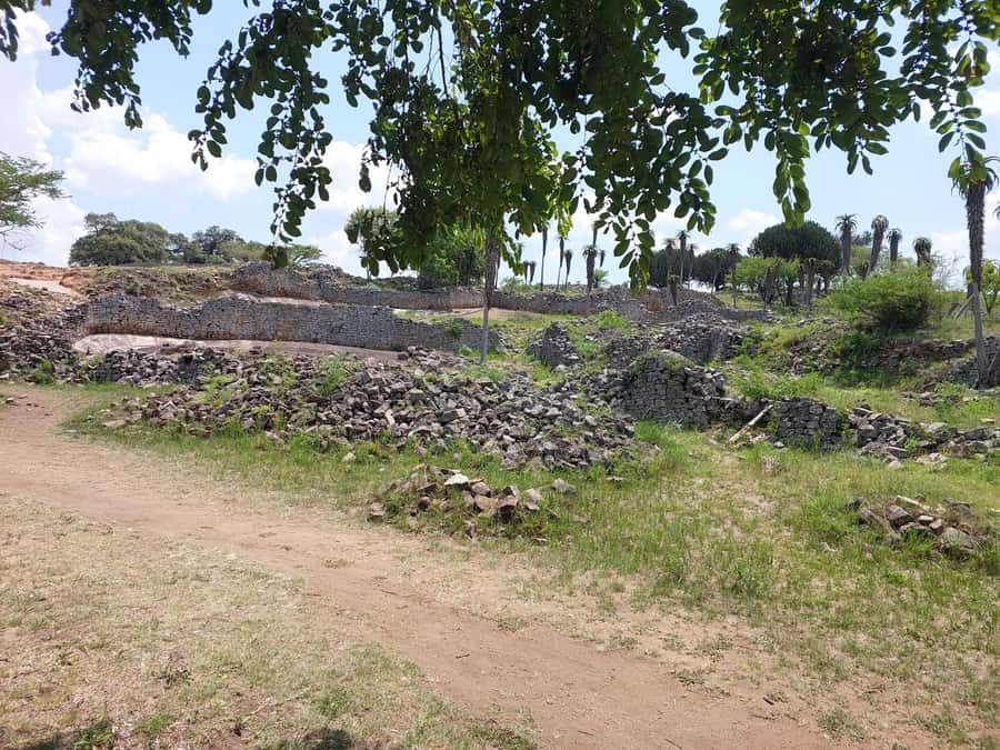 MASVINGO; GREAT ZIMBABWE MONUMENT TOUR - FROM HARARE - Walking through the Great Enclosure