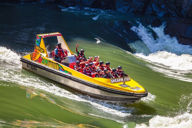 Shearwater Adventure Jet Boat Experience in Victoria Falls - Seeing the Boiling Pot from below