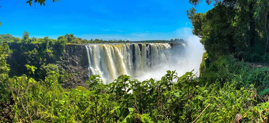 Victoria Falls: Guided Tour of the Victoria Falls - Entering the rainforest around Victoria Falls