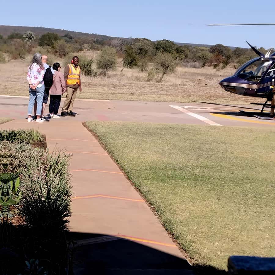Victoria Falls: Helicopter Flight Aerial View of The Falls - Zambezi National Park and the chance of spotting game