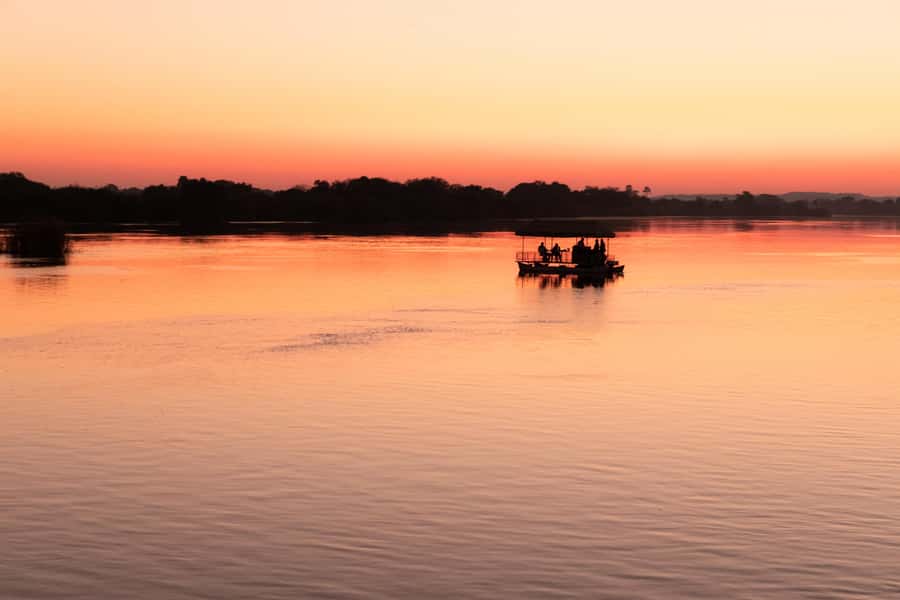 Victoria Falls: Private Sunset Cruise on the Zambezi River - Quiet channels, open water, and changing light