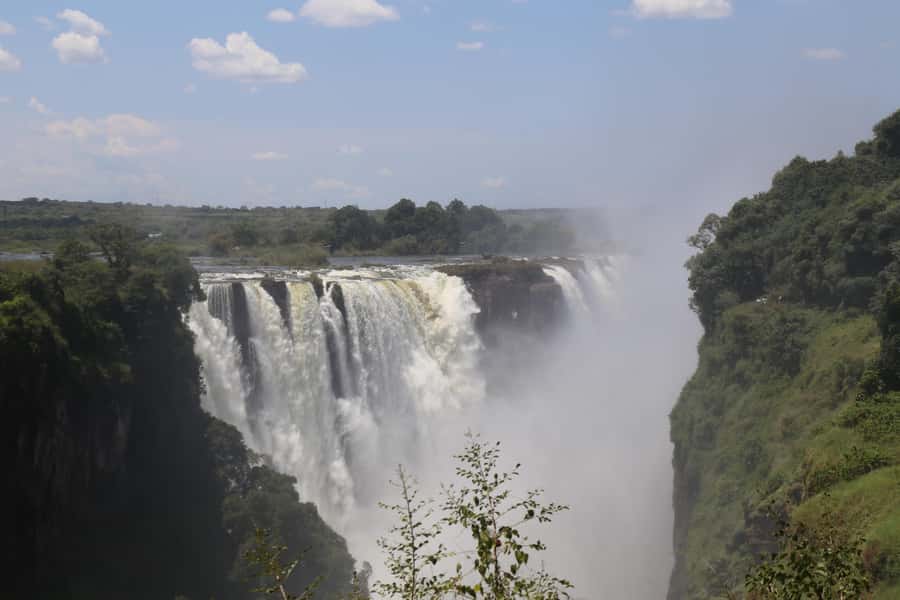 Victoria Falls Private Tour with Lunch & Helicopter Flight - Victoria Falls in two acts: spray below, flight above