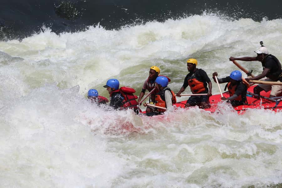 Victoria Falls: Zambezi River White Water Rafting Experience - BBQ lunch and cold drinks at the top