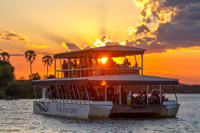 Zambezi River Sunset Cruise, from Victoria Falls, Zimbabwe - A sunset cruise above Victoria Falls, not at the Falls